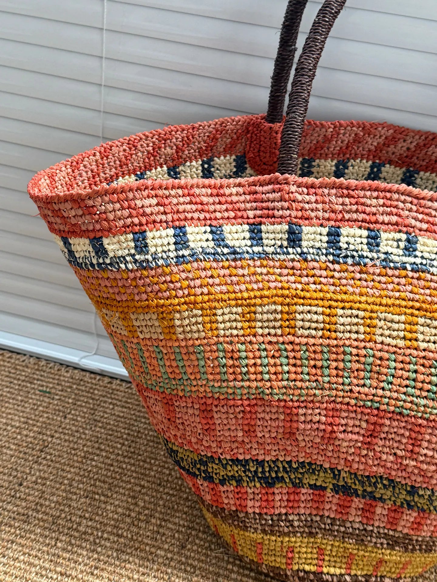 Color Raffia Straw Lady Shoulder Bag Designer Luxury Handbags Large Bag Handmade Summer Beach Purses