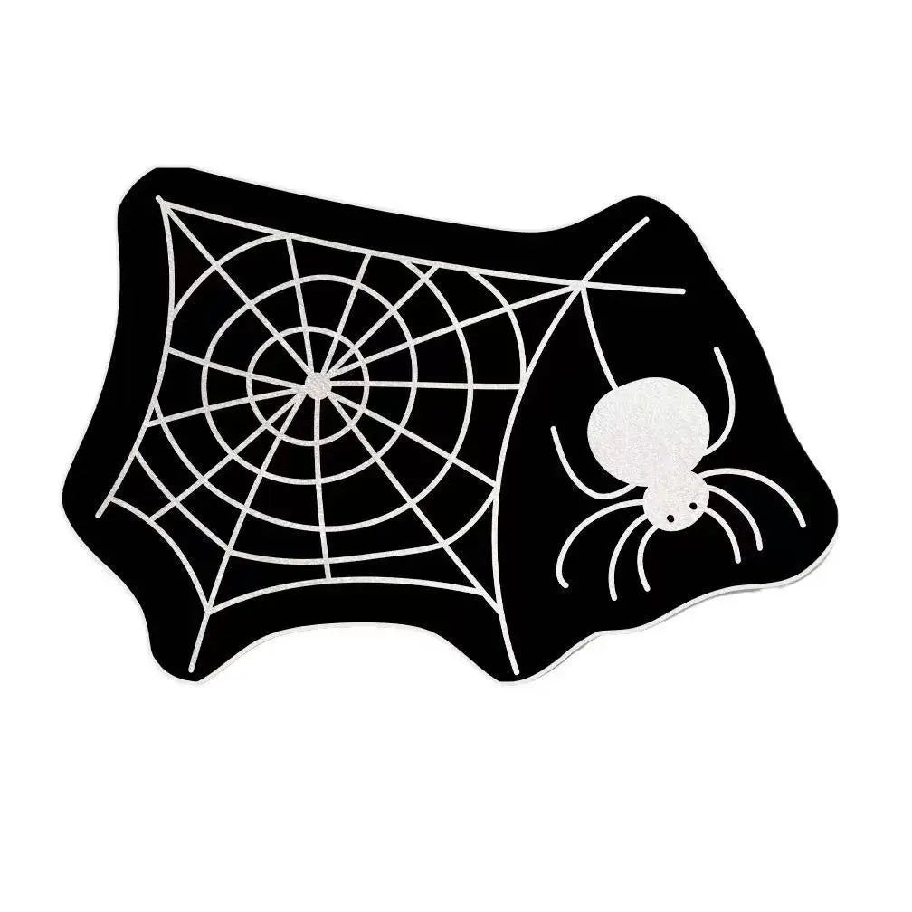 VIAKMA Halloween Spider Web Decorative Carpet Bathroom Non Slip Absorbency Foot Mat Living Room Porch Bedroom Door Mat