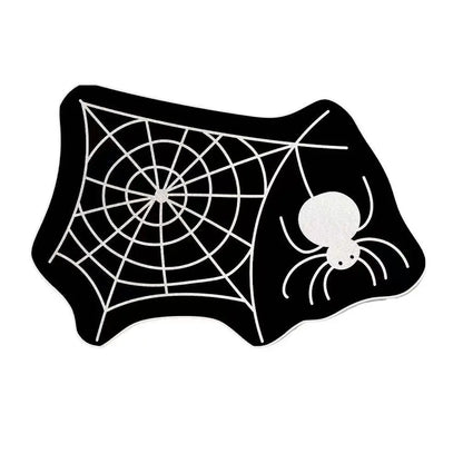 VIAKMA Halloween Spider Web Decorative Carpet Bathroom Non Slip Absorbency Foot Mat Living Room Porch Bedroom Door Mat