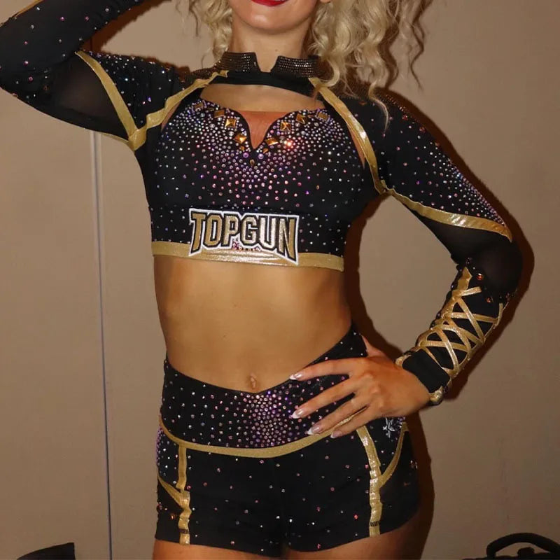 Customized All-star Hot-selling High-quality Competition Uniforms for Youth Cheerleading Uniforms for Performance