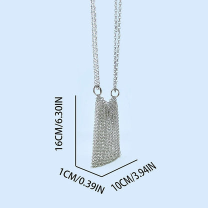 Metallic Hauberk Shoulder Bag Woven Ring Tote Chain Mail Designer Purses and Handbags Handmade Hollow Crossbody Bags for Women