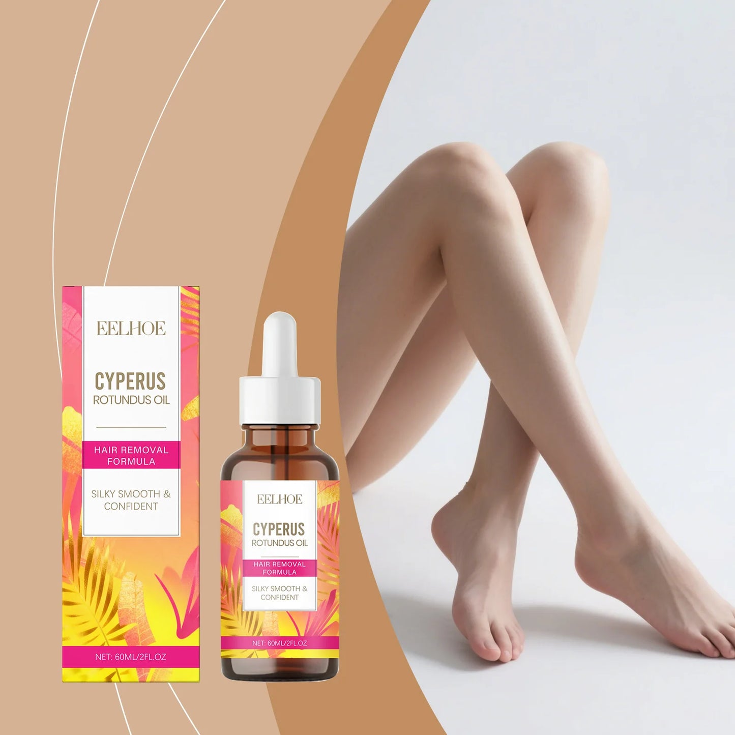 Eelhoe Cyperus Rotundus Oil Body Post Hair Removal Soothing Oil Hair Growth Inhibitor Depilatory After Epilation Care For Skin