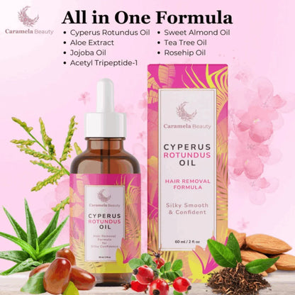 Caramela Beauty Oil for Hair Removal Soft Smooth Skin Care Deep Hydration Anti Hair Growth Inhibition After Shave Oil