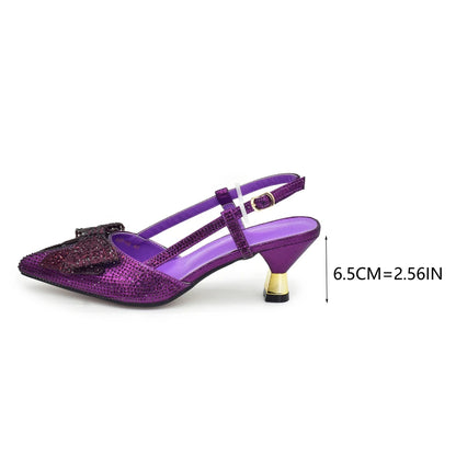 New Arrival Matching Shoes and Bag for Women for Weddings Shoe and Bag Set for Nigeria Party Italy Luxury Designer Shoes Women