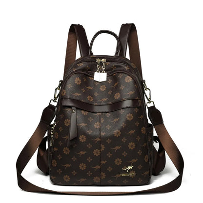 New Classical Fashion High Quality Soft Leather Travel Backpack Women Large Capacity Luxury Shoulder Bags School Bag Backpacks