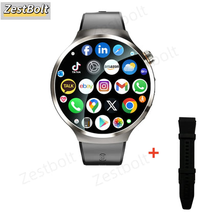 1.98-inch Amoled large Screen Smartwatch Android 13.0 Smart Watch Men With 210° Rotating Camera GPS Position WIFI Sim Card Slot
