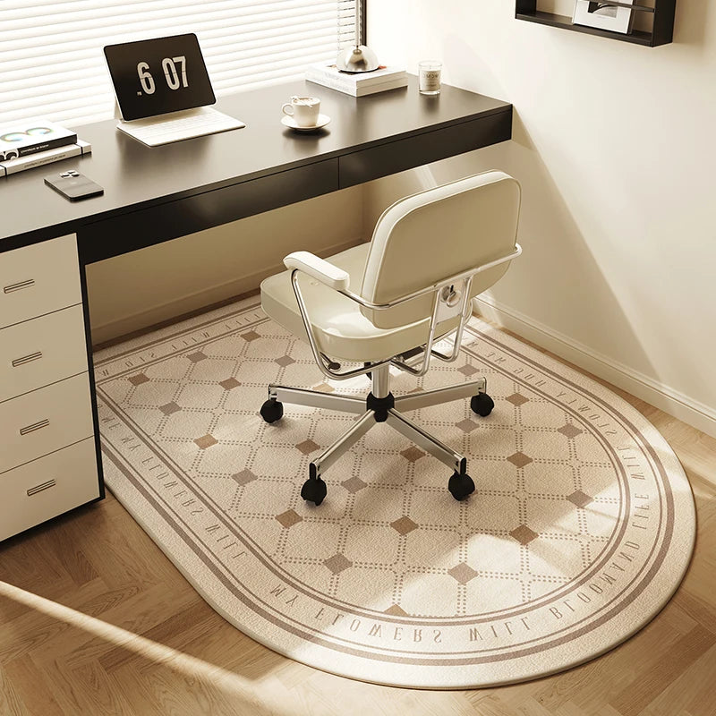 VIKAMA Computer Chair Non-Slip Mat Bedroom Dresser Chair Foot Mat Study Swivel Chair Floor Protection Mat Under Desk Carpet