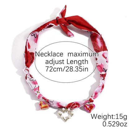 European and American Cross-Border Summer Scarf Necklace with Premium Feel, Multi-Pendant Pearl, Versatile, Light Luxury Silk Sc