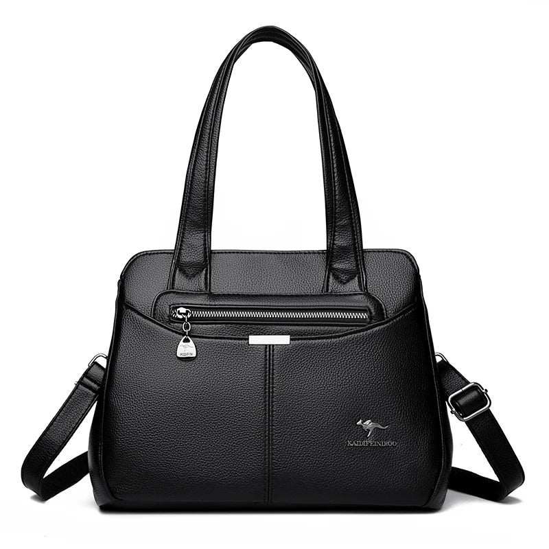 High Quality Ladies Soft Leather Shoulder Bag Designer Luxury Handbags Tote Bags For Womens 2025 Female Crossbody Messenger Bags