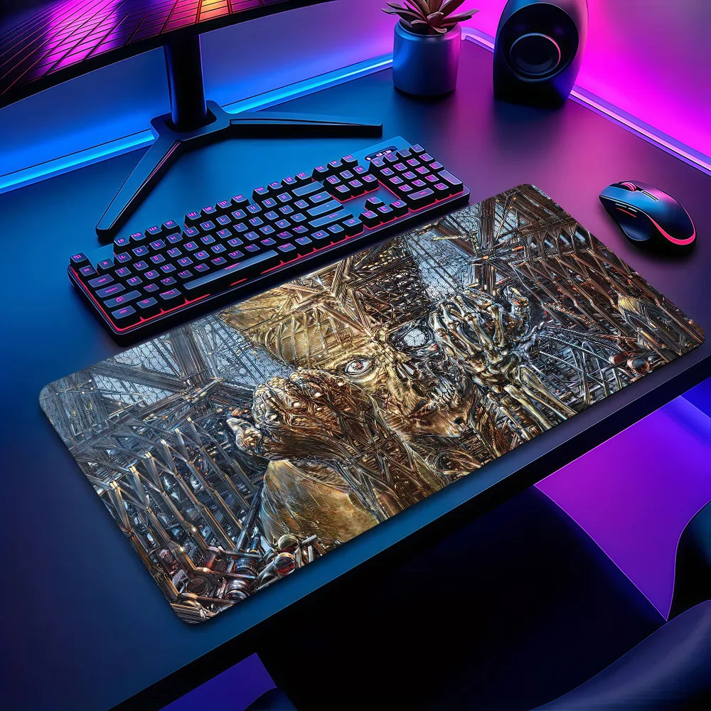 G-Ghost Cool Band Skeleta Mouse Pad Non-slip Thickened MousePad Student Gaming Cushion Large Writing Lockedge Office