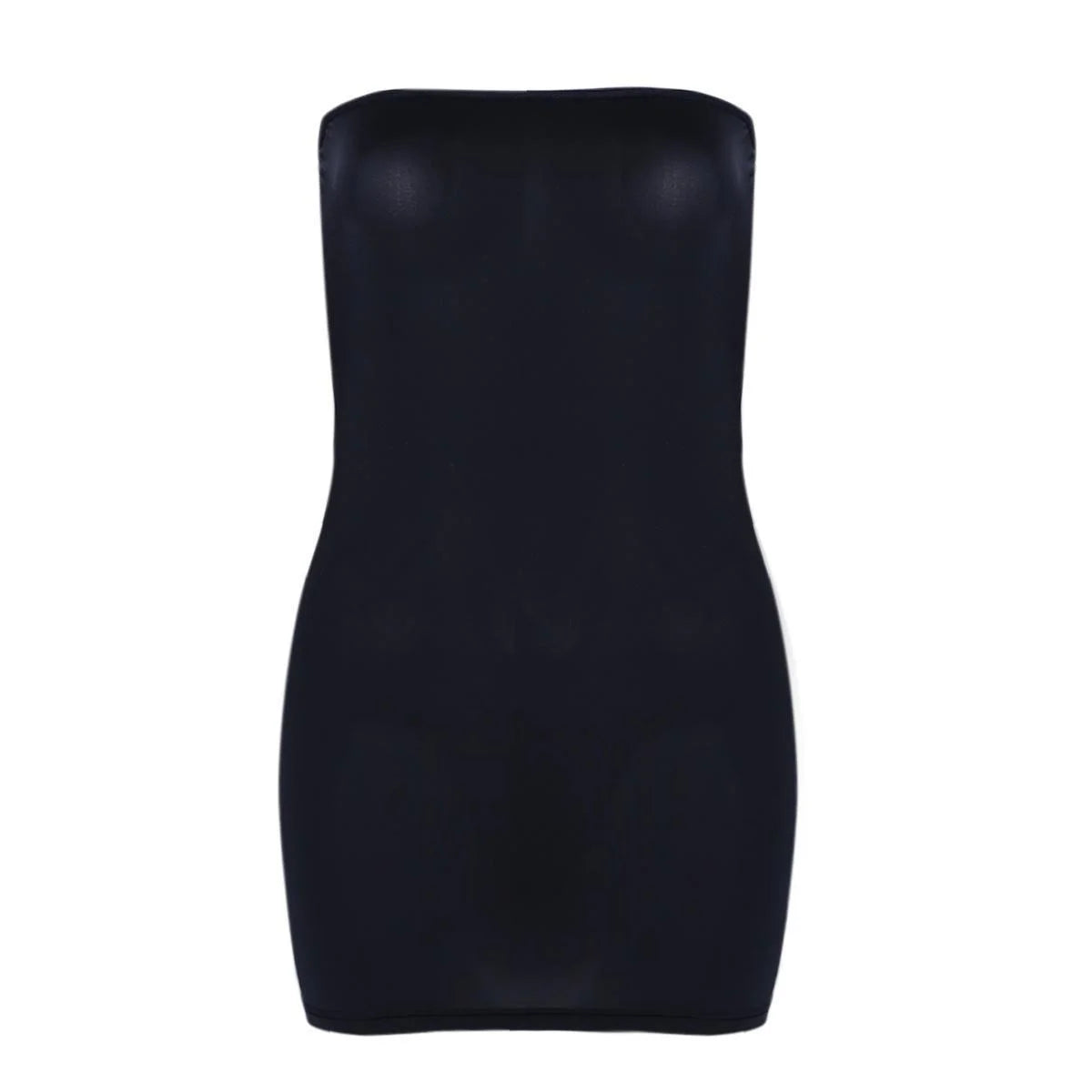 FREEAUCE Off Shoulder Wrap Chest Strapless One-piece Long Dress for Women's Nightclub Bodycon Sexy White Dresses Streetwear