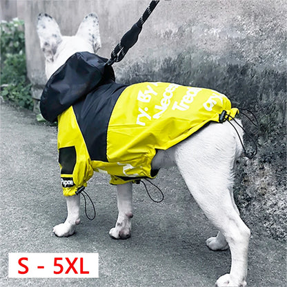 Fashion Pet Dog Clothes  Raincoat Waterproof Reflective Pet Jacket Dog Cat Coat for Small Medium Large Dogs Clothes