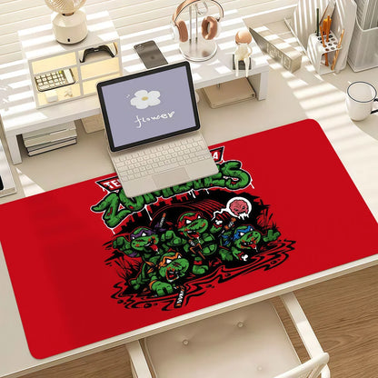 Cartoons Animations T-TMNT-T Mouse Pad Anti Slip Rubber Edge Locked Thickened Laptop Gaming Desk Mat