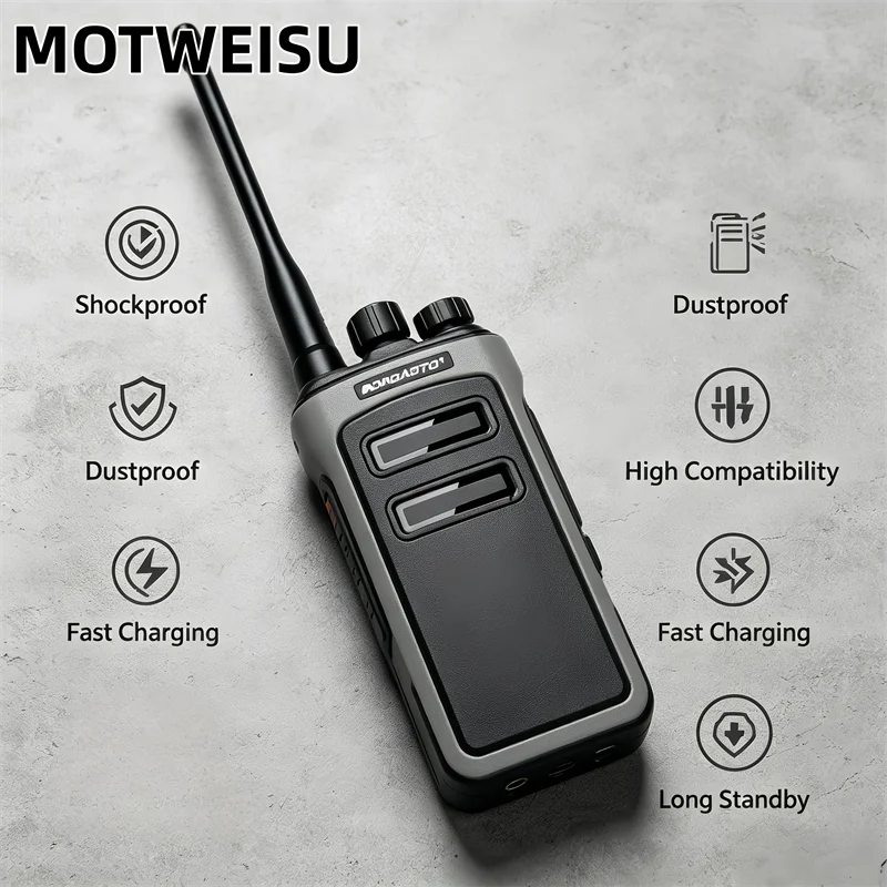 DMR Digital Two Way Radio High Power Long Battery Life Charging VOX Long Range Portable Walkie Talkie for Emergency Camping
