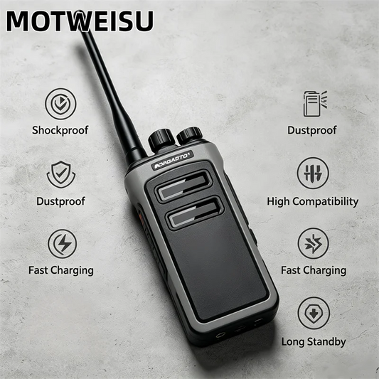 DMR Digital Two Way Radio High Power Long Battery Life Charging VOX Long Range Portable Walkie Talkie for Emergency Camping