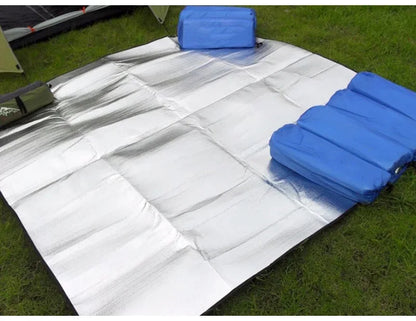 Camping Mat Foam Foil Blanket  Aluminum Insulation Foam Foil Mat Sleeping Pad Thermal Outdoor Tent Footprint Reflecting Heat