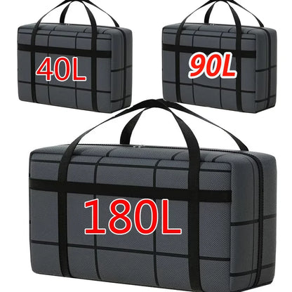 1pc Large-capacity Hand-held Clothes Storage Bag Foldable Dust-proof Non-woven Fabric Packing Bags Bedroom Wardrobe Organizer