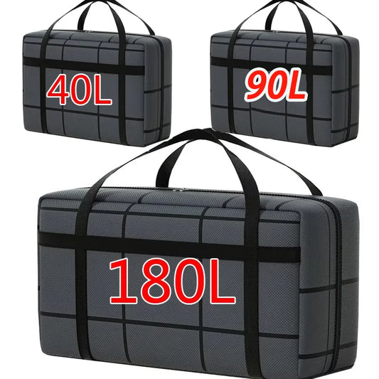 1pc Large-capacity Hand-held Clothes Storage Bag Foldable Dust-proof Non-woven Fabric Packing Bags Bedroom Wardrobe Organizer
