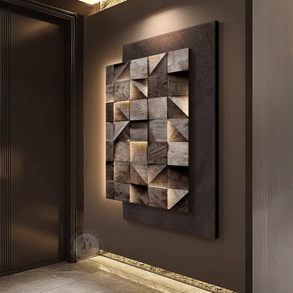 Led Geometric Wall Lamp Italy Designer Square Mounted Sconce For Living Room Resturant Background Wall Decoration Hall Way Light