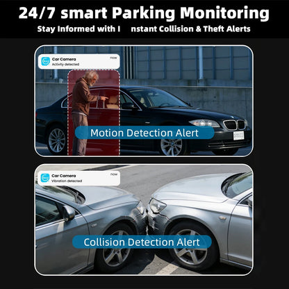 4G LTE Dashcam with Front And Inside Lens Two-Way Talk Car DVR GPS Remote Live-View 24/7 Parking IR Night Vision Security Camera