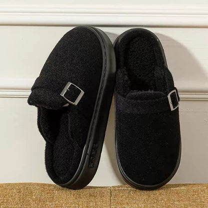 Winter Women's Slippers Home Plush Luxury Designer Woman Shoes Indoor Fluffy Fashion Platform Fuzzy Fur Slides Elegant Flat Soft