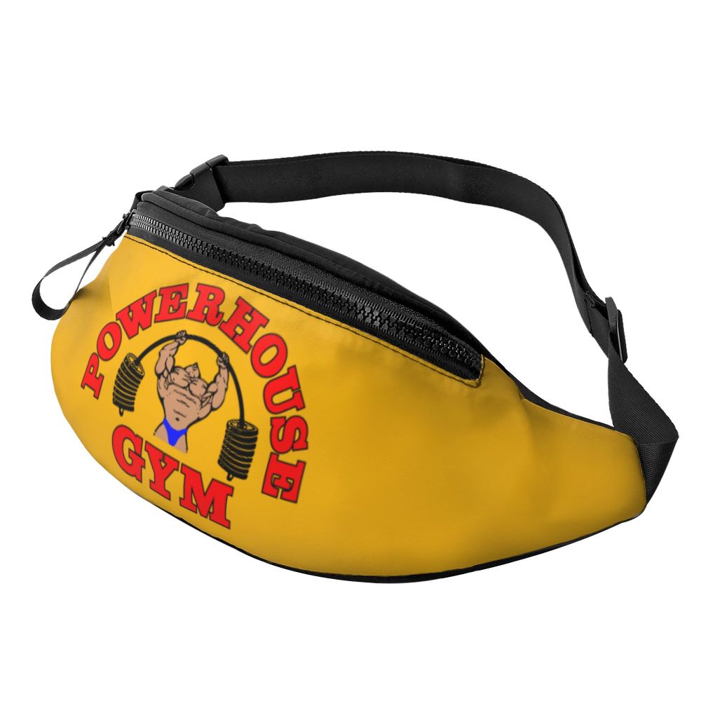 Powerhouse Gym Fanny Bag Custom Bodybuilders Fitness Crossbody Waist Pack Men Women Cycling Camping Phone Money Pouch