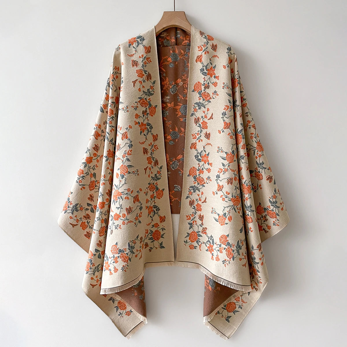 New Luxury Brand Two-Sided Jacquard Scarf pashmina Cashmere Soft Warm Fringe Pashmina Shawl Winter Coldproof Windproof Blanket