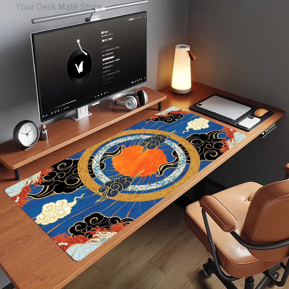 Art Amaterasu Mouse Pad Non-slip Rubber Gamer Balance Computer Mat Decoracion Deskmat Laptop Office Large