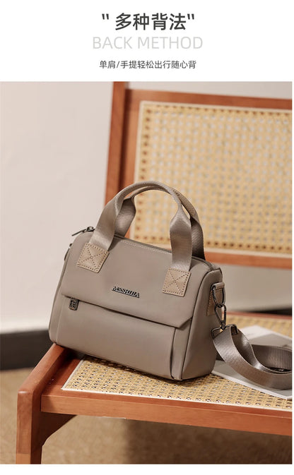 Ladies Lightweight Shoulder Bag Waterproof Nylon Handbag for Commuter Work Casual Crossbody Bags for Women Messenger Bag