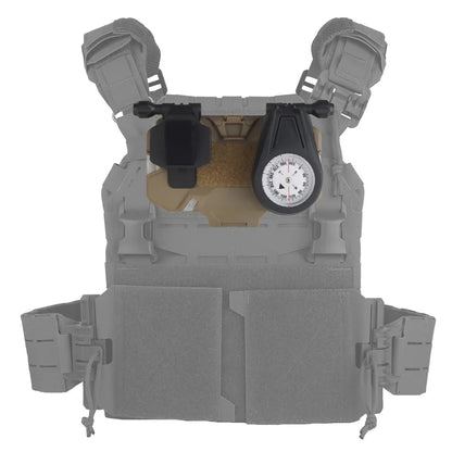 Tactical Militar Outdoor Survival Compass for MOLLE Mobile Phone Holder Navigation Board Foldable Admin Panel Hunting Vest Gear