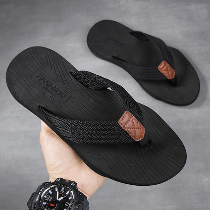 High Quality Hot Sale Men Flip Flops Summer Beach Flip Flops Men Fashion Breathable Casual Beach Men Slippers Summer Outdoor