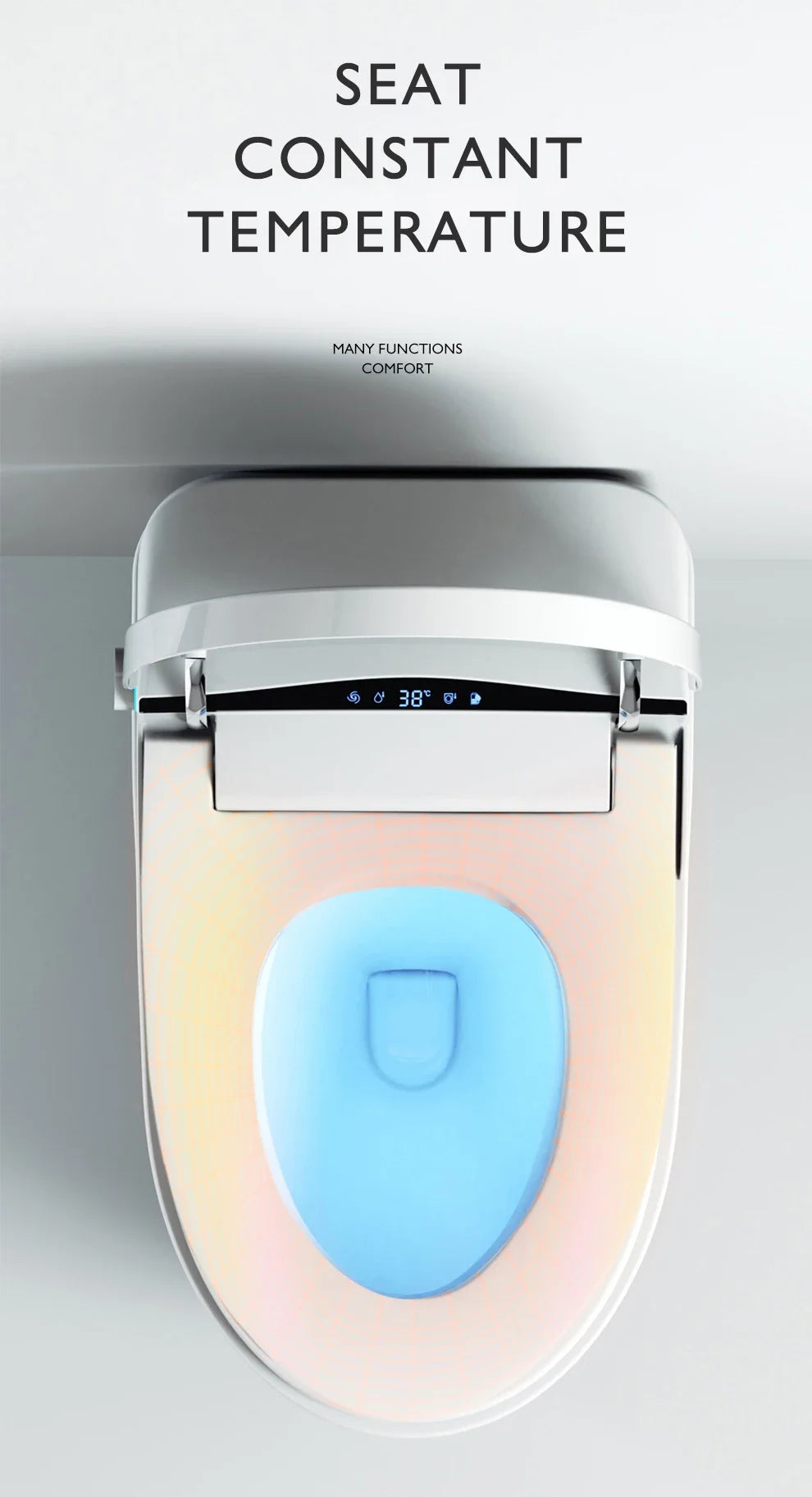 110V/220V Black One‑Piece Smart Toilet Automatic Electric Intelligent Bidet Toilet Modern Luxury WC for Bathroom Home Use