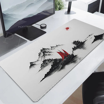 Ink Painting Desk Mat Gamer Mousepads Company Mouse Pad Office Desk Pads Large Mousepad Chinese Style Mouse Mats For Computer