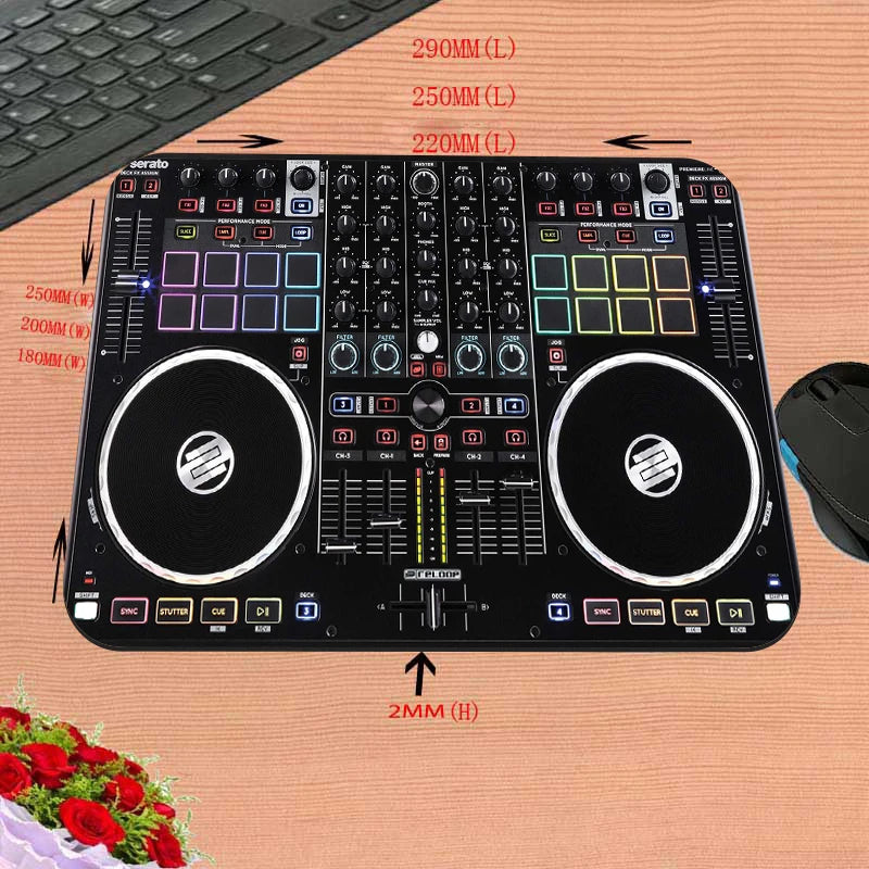 Mairuige Mixing-Console Pioneer Dj Keyboard Mouse Set Table Mat Laptop Accessories Mouse for Computer Mouse Mats Carpet Rog