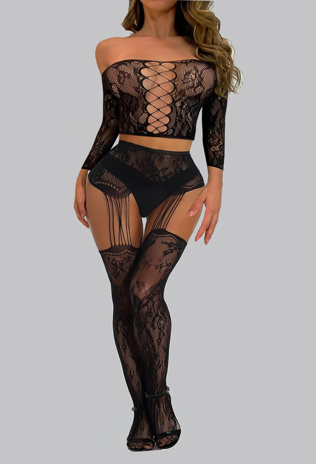 sexy Sleepwear Babydoll Body Stockings Mesh Intimate Catsuit wedding night nightgown adult bodysuit sexy bodysuit lingerie