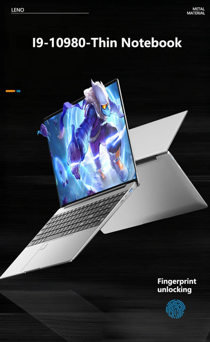 2026 15.6" Ultra Slim Laptop Intel Core I9-10980HK 32GB RAM 2TB SSD 1080P FHD Windows 11 High-Performance Portable Notebook