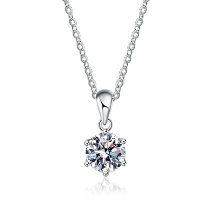 1-3ct D VVS1 Moissanite 925 Sterling Silver Necklace Pendant Luxury for Women Exquisite Wedding Jewelry Accessories Gifts