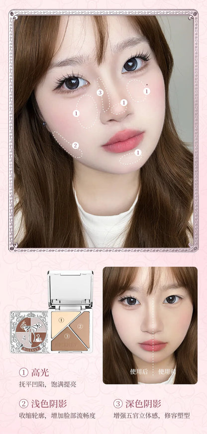 Cosmetic Sets Ballet Makeup Gift Box Cheek Blush Red Lip Glaze Eye Shadow Professional Concealer Bronzer All In One Girl Gift