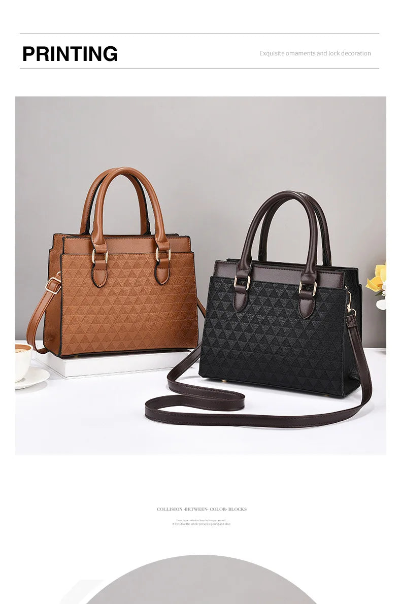 Elegant Women Shoulder Bag PU Leather Ladies Messenger Bag Fashion Single Totes Bag Korean Luxury Lady Handbags Bolsa Feminina