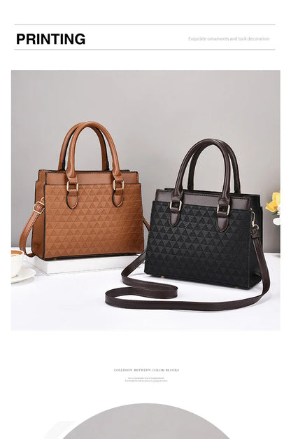 Elegant Women Shoulder Bag PU Leather Ladies Messenger Bag Fashion Single Totes Bag Korean Luxury Lady Handbags Bolsa Feminina
