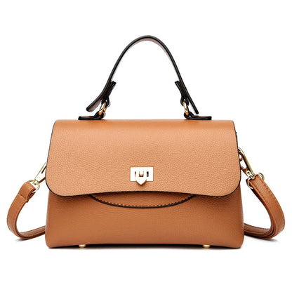 Luxury Large Capacity Multilayer Shoulder Messenger Bag High Quality Leather Handbag Women Designer Crossbody Sac Female Tote