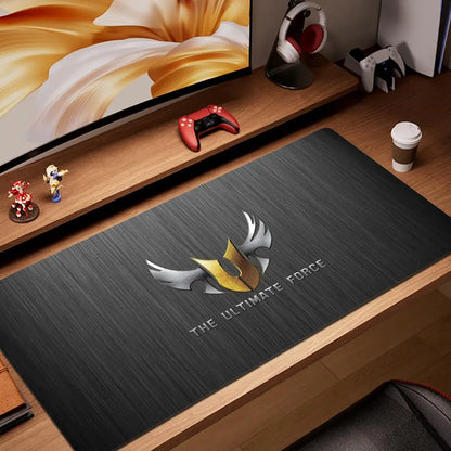 HYBXAXC Black TUF Gaming Mouse Pad XXL Gaming Accessories Office Gamer Keyboard DeskMat Non-Slip Laptop Notebook Rubber Mousepad