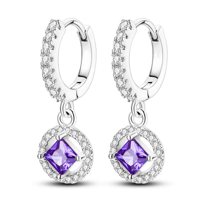 925 Sterling Silver Original Hoop Earring For Woman Luxury  Pendientes Wedding Jewelry Gift