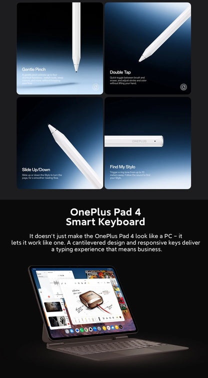 World Premiere OnePlus Pad 4 Global Version Tablet Snapdragon 8 Elite Gen 5 13380mAh Battery 80W SUPERVOOC 13.2-inch Display