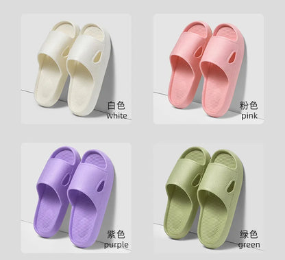 Thick Platform Cloud Slippers EVA Soft Sole Pillow Slides Summer Beach Flip Flops Women Non Slip Bathroom Home Slippers