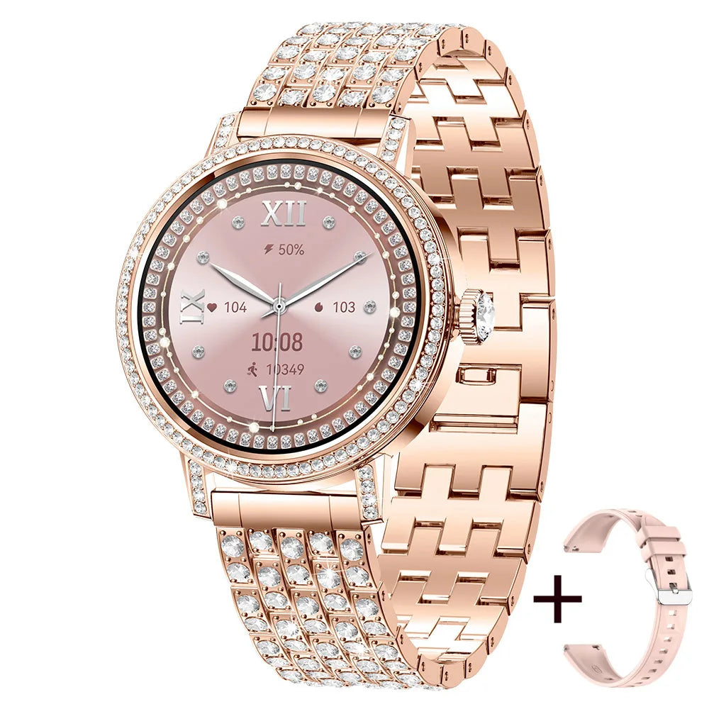 Luxury Bluetooth Call Smartwatch Women's Smart Watch Clock Ladies Gift Fitness Tracker Wrist Watches for Woman Android iOS 2026