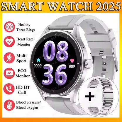 2025 New Smart Watch Heart Rate Sleep Health Monitor Bluetooth Talk Ladies Sport Smart Watch for Android IOS