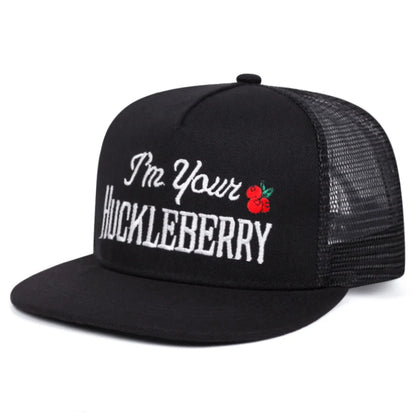 2025 Personalized New Flat Edge Hat letters Creative Embroidered Street HipHop Hat Outdoor Leisure Sunshade Baseball Hat Net Hat