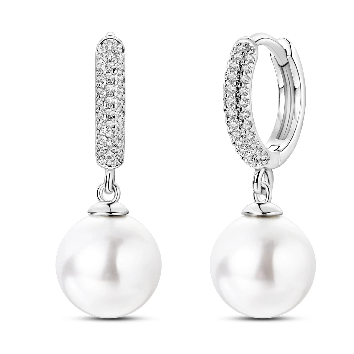 925 Sterling Silver Original Hoop Earring For Woman Luxury  Pendientes Wedding Jewelry Gift