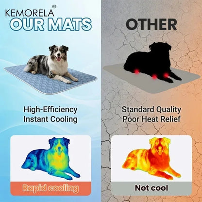 1PCS New Upgraded Ice Cooling Experience Summer Pet Cooling Mat Washable and Breathable Pet Cooling Pad All Season For Dogs Pet